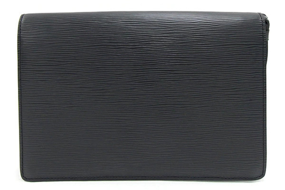 Louis Vuitton LV Noir Clutch Epi Dragonne Black Bag Shoulder Serie Black